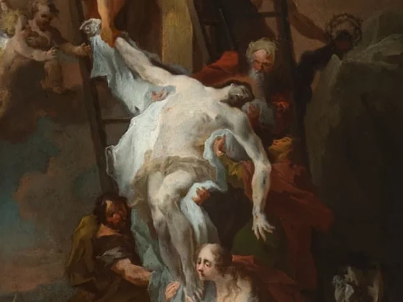 1719-Johann Wenzel Bergl - Deposizione di Cristo